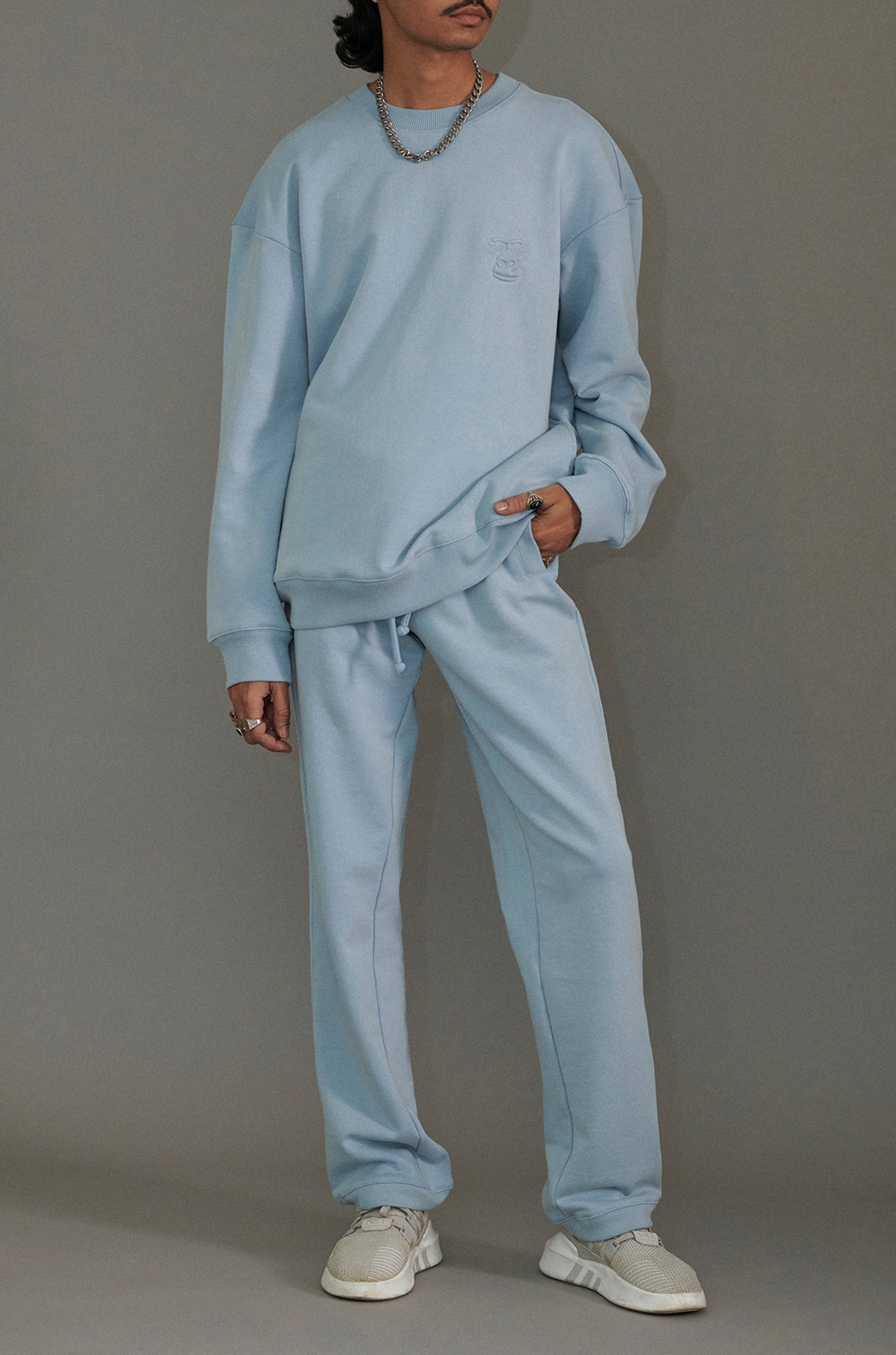 Huemn Gorilla Insignia Co-Ords Set (Powder Blue)