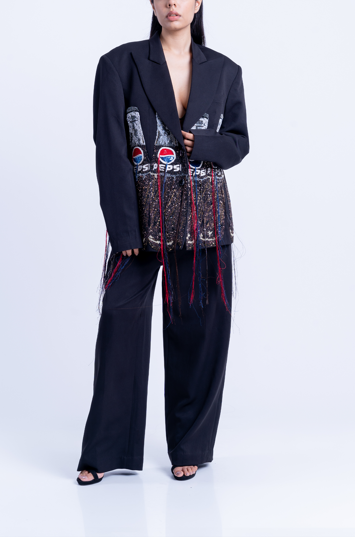 Handcrafted 'Pepsi' Blazer