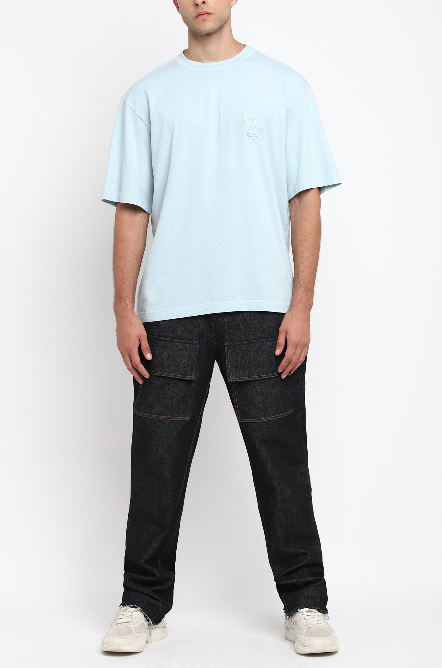 Huemn Evolution Gorilla Insignia T-Shirt (Powder Blue)