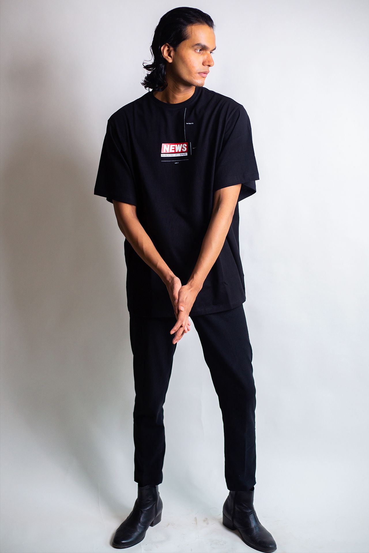 Huemn Capsule Drop: News T-Shirt (Black)