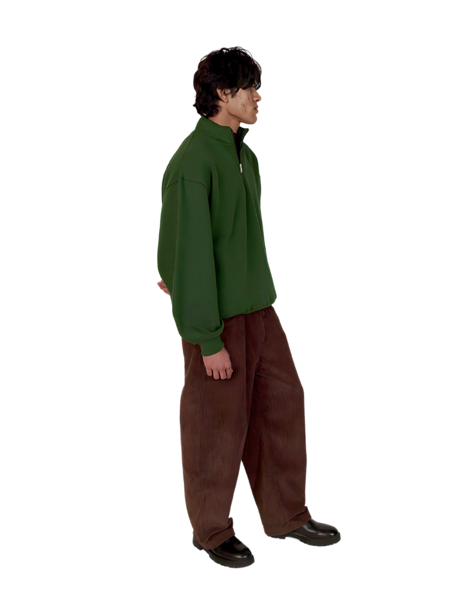 Quarter Zip Sweatshirt - Jungle Green