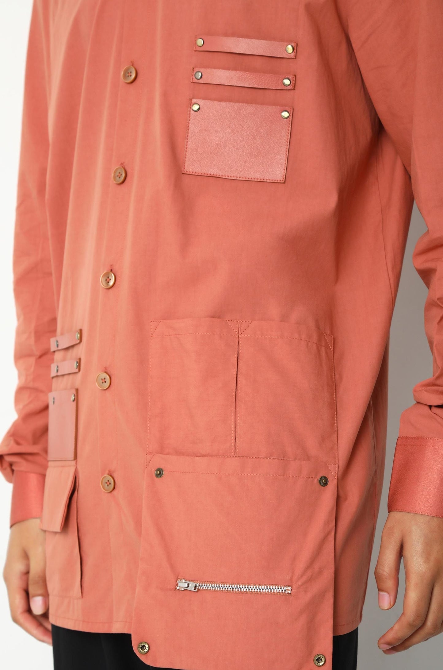 Huemn Barber Shirt (Rust)