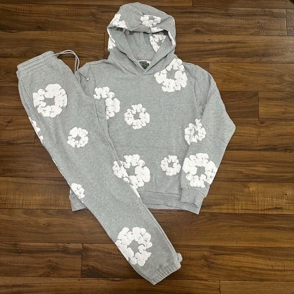 Men’s Y2K Floral Oversized Tracksuit – Harajuku Streetwear Vibes - Prime Fitz