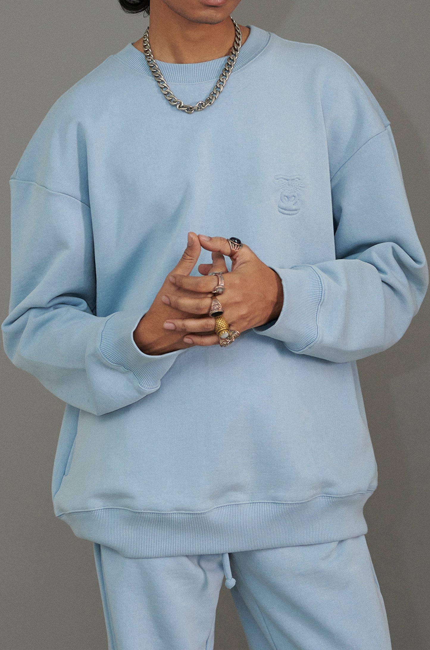 Huemn Gorilla Insignia Co-Ords Set (Powder Blue)