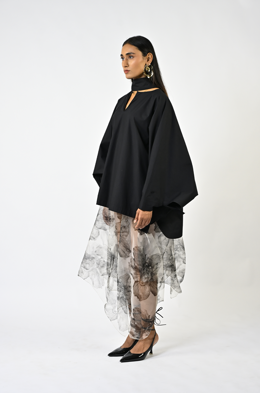 Handkerchief organza skirt