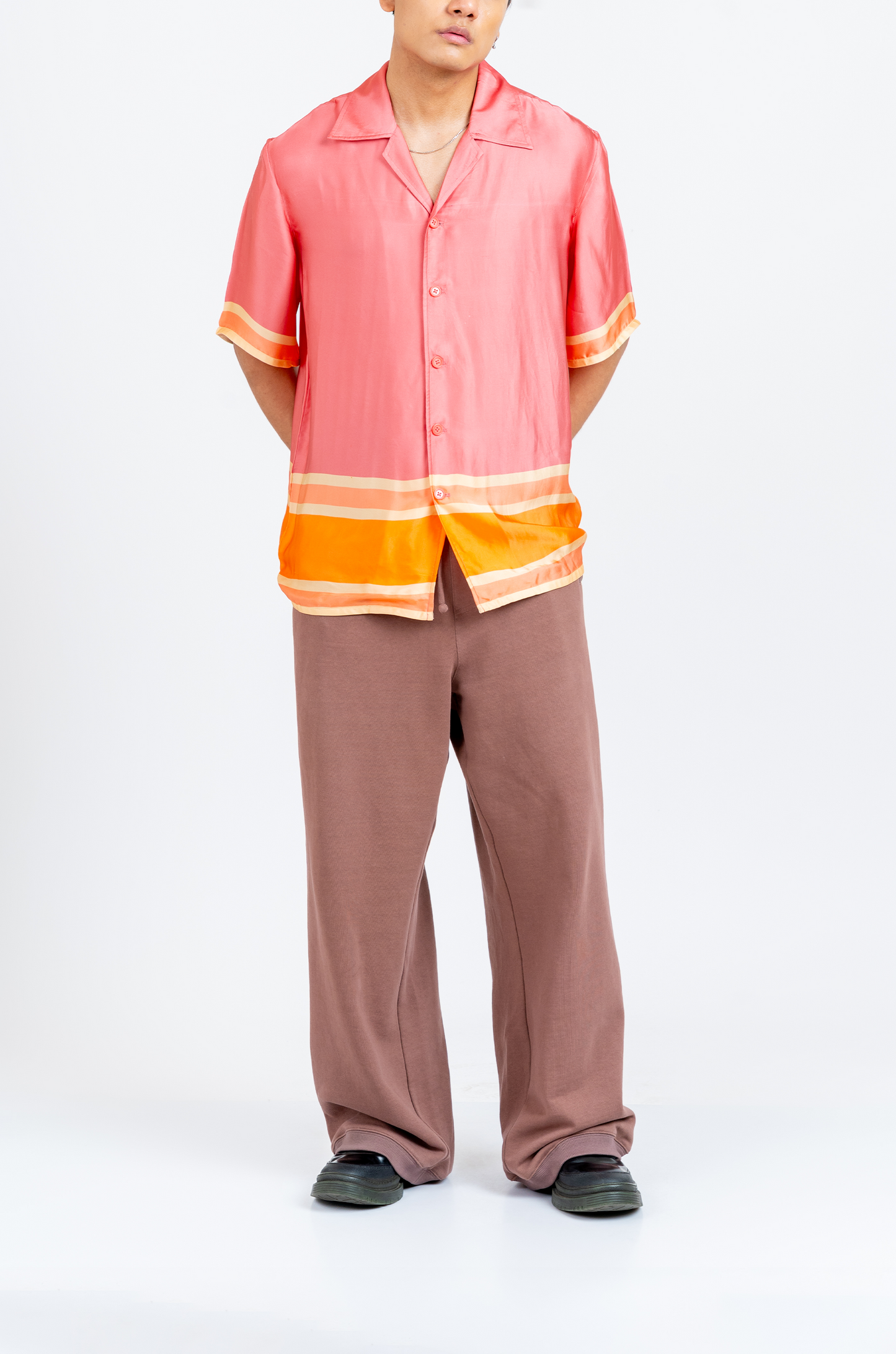 The Racer Stripe Shirt (Blush Pink)