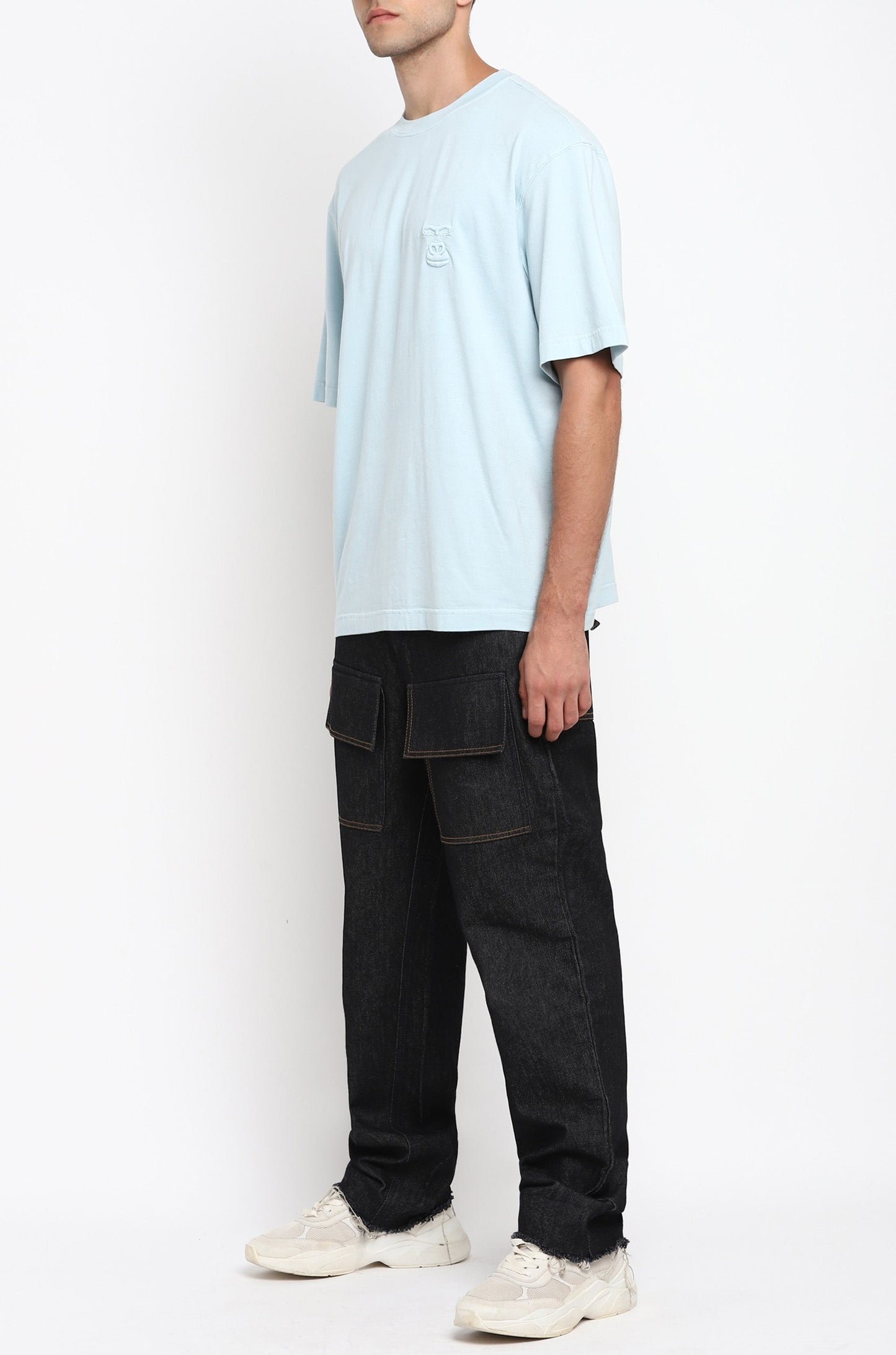 Huemn Evolution Gorilla Insignia T-Shirt (Powder Blue)