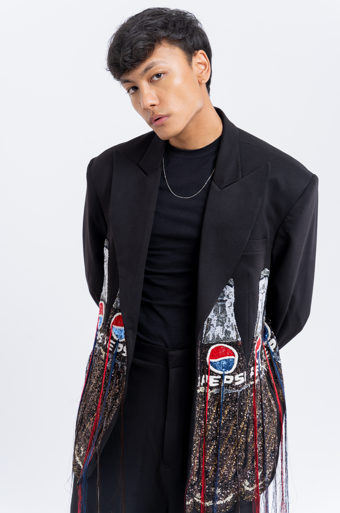Handcrafted 'Pepsi' Blazer