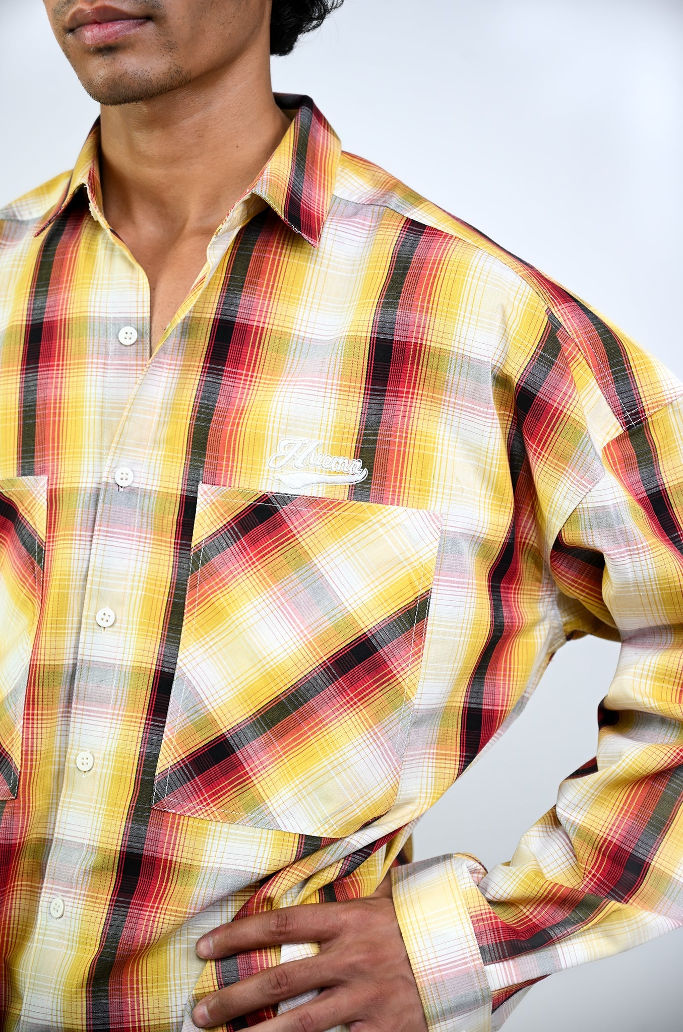 Check-patterned shirt
