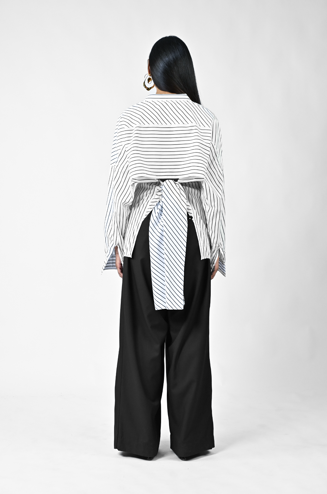 Three way pinstriped shirt