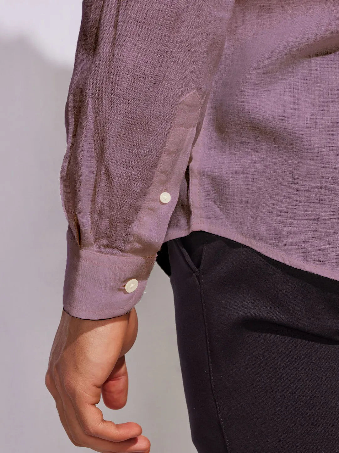 Solid Purple Premium Cotton Casual Full Sleeve Shirt for Men - Prime Fitz