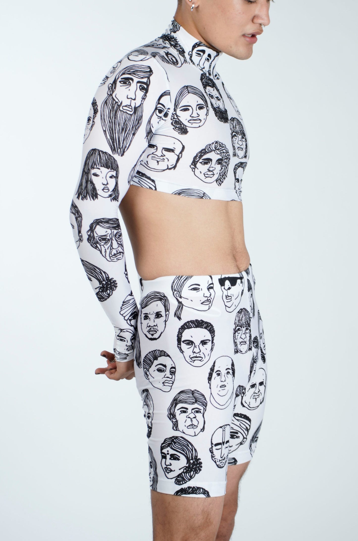 Second Skin Diversity Crop Top(White)