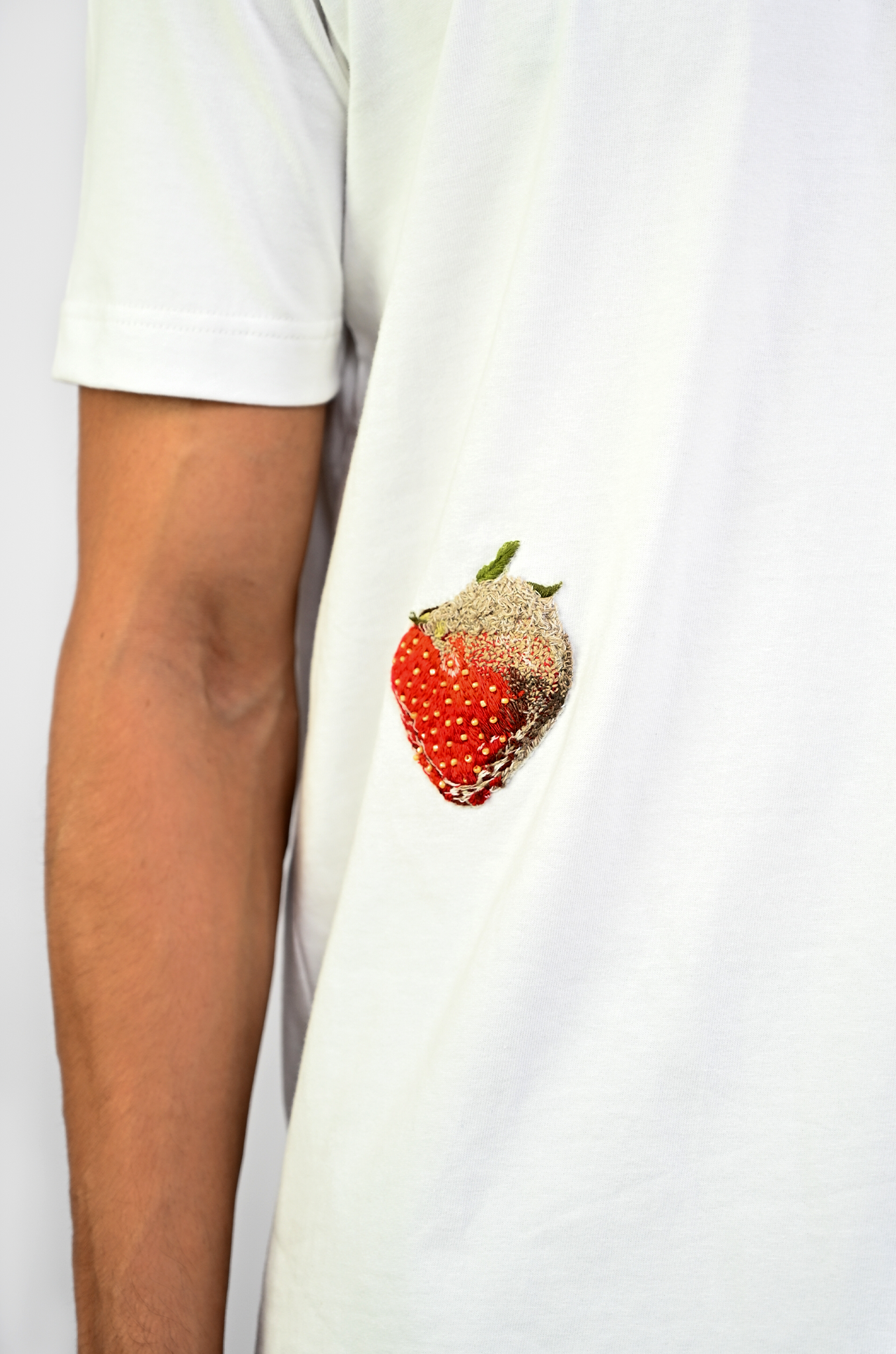 Embroidered White T-shirt