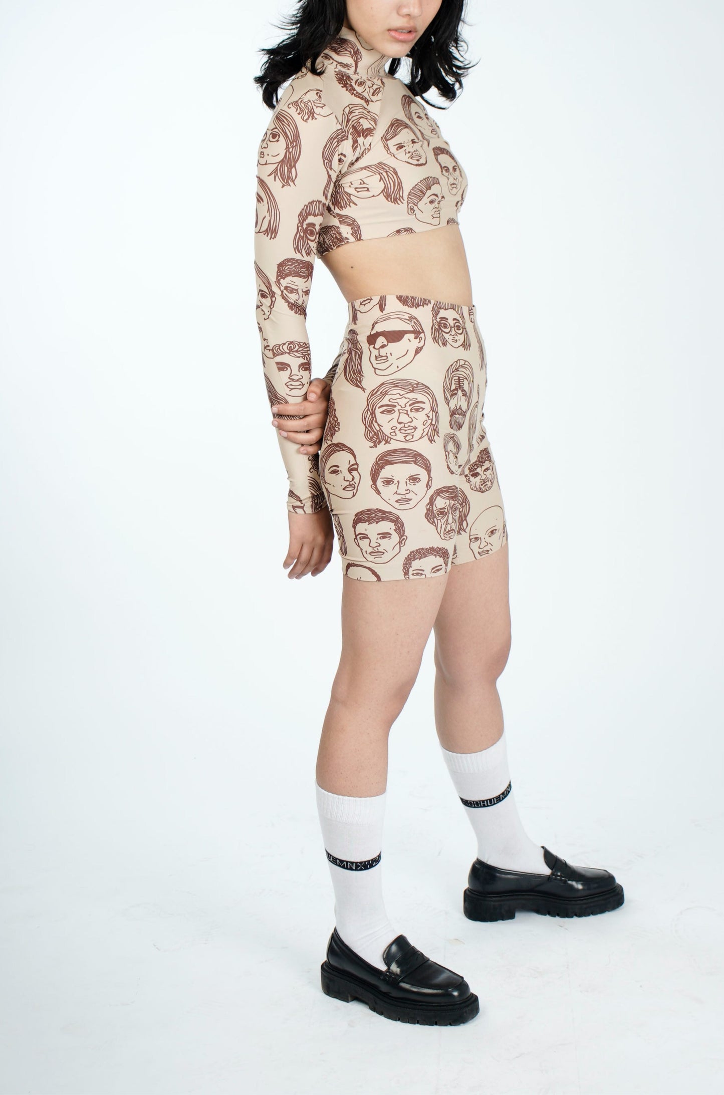 Diversity Bike Shorts (Beige)