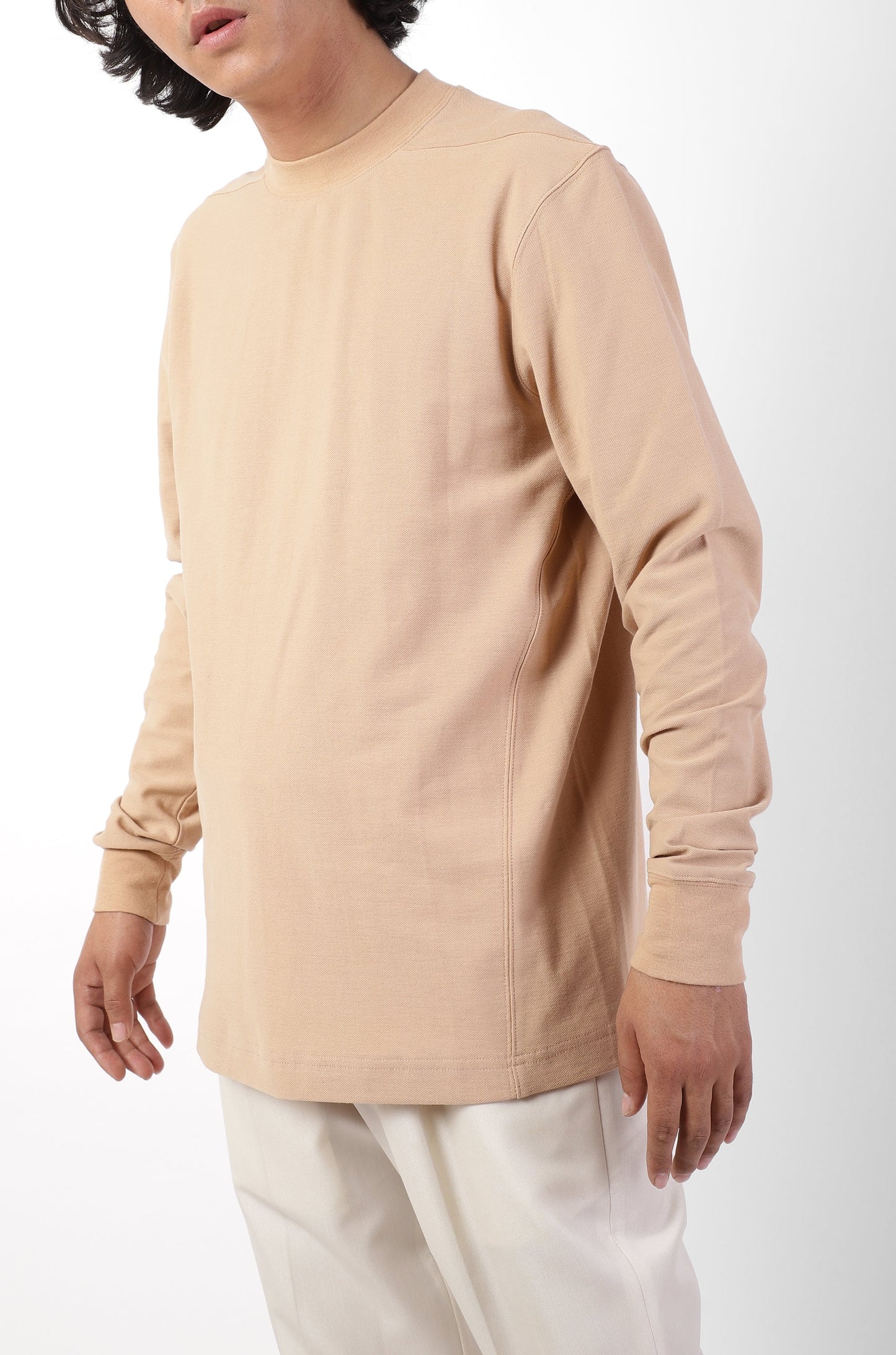 Huemn Basics Fitted Mens T-Shirt (Beige)