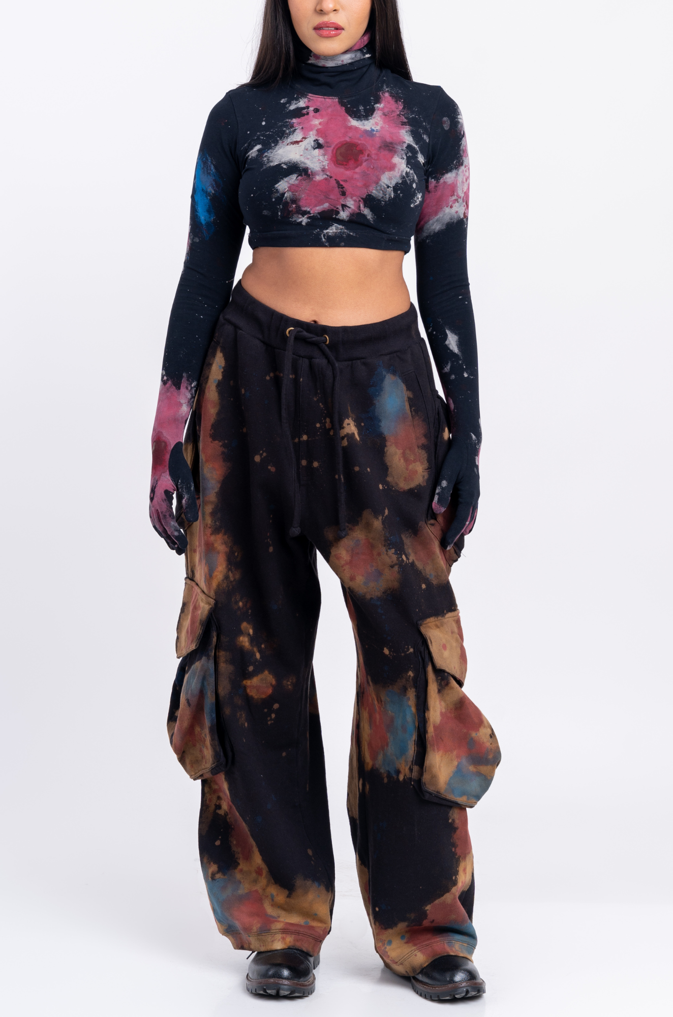 Blood Washed Second Skin Crop Top 2.0 (Black)