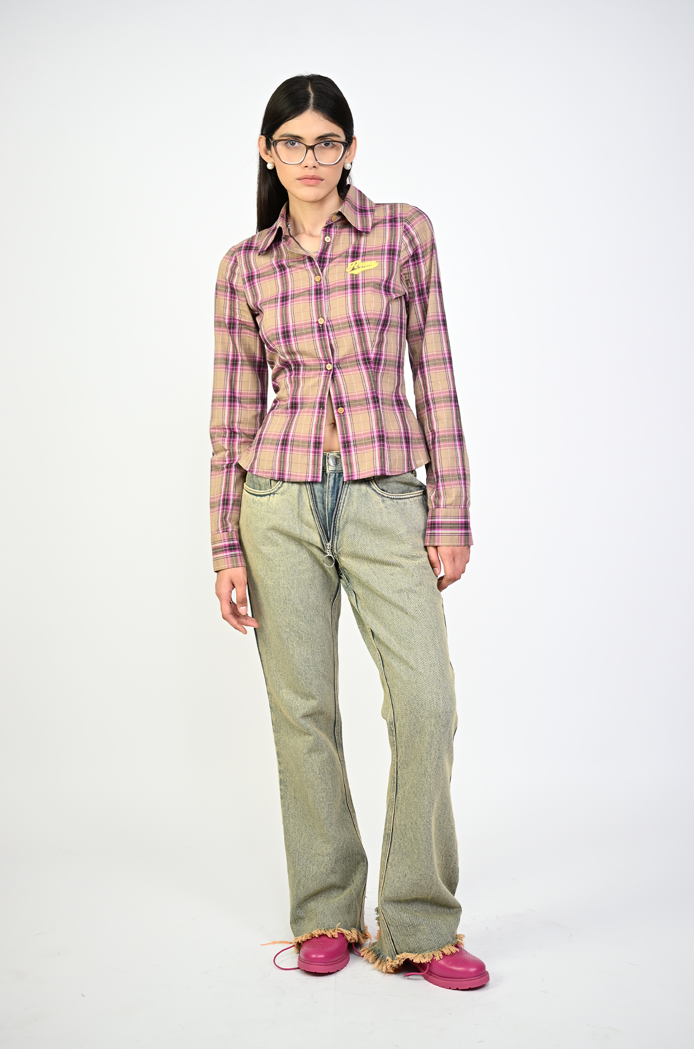 HUEMN Corset style shirt (Brown)