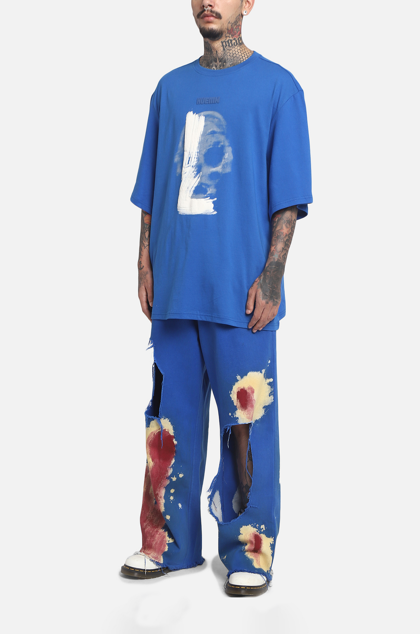 The HUEMN Skull T-shirt (Blue) : Edition 2