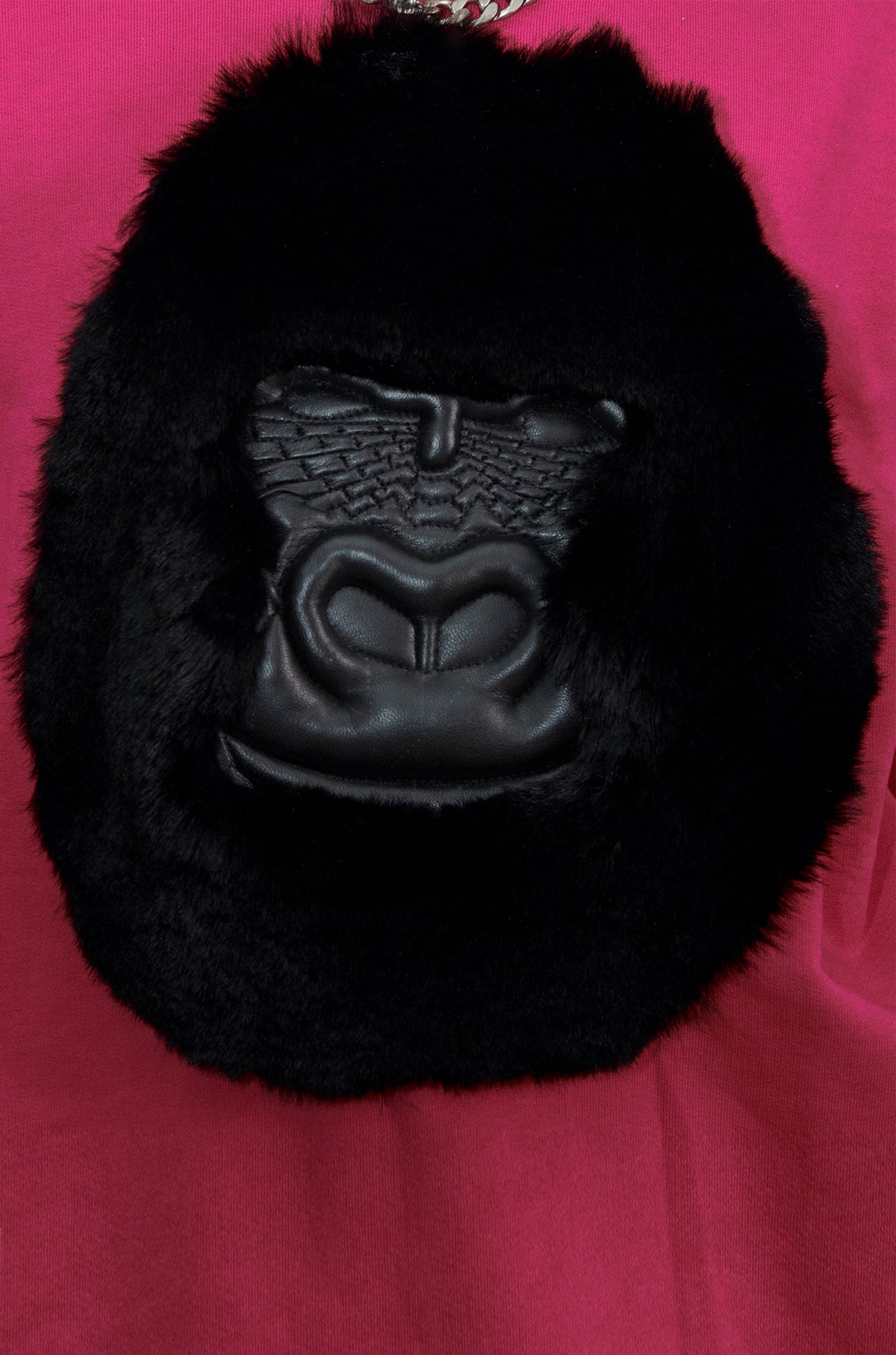 Huemn Classic Handmade Gorilla Sweatshirt (Hot Pink)