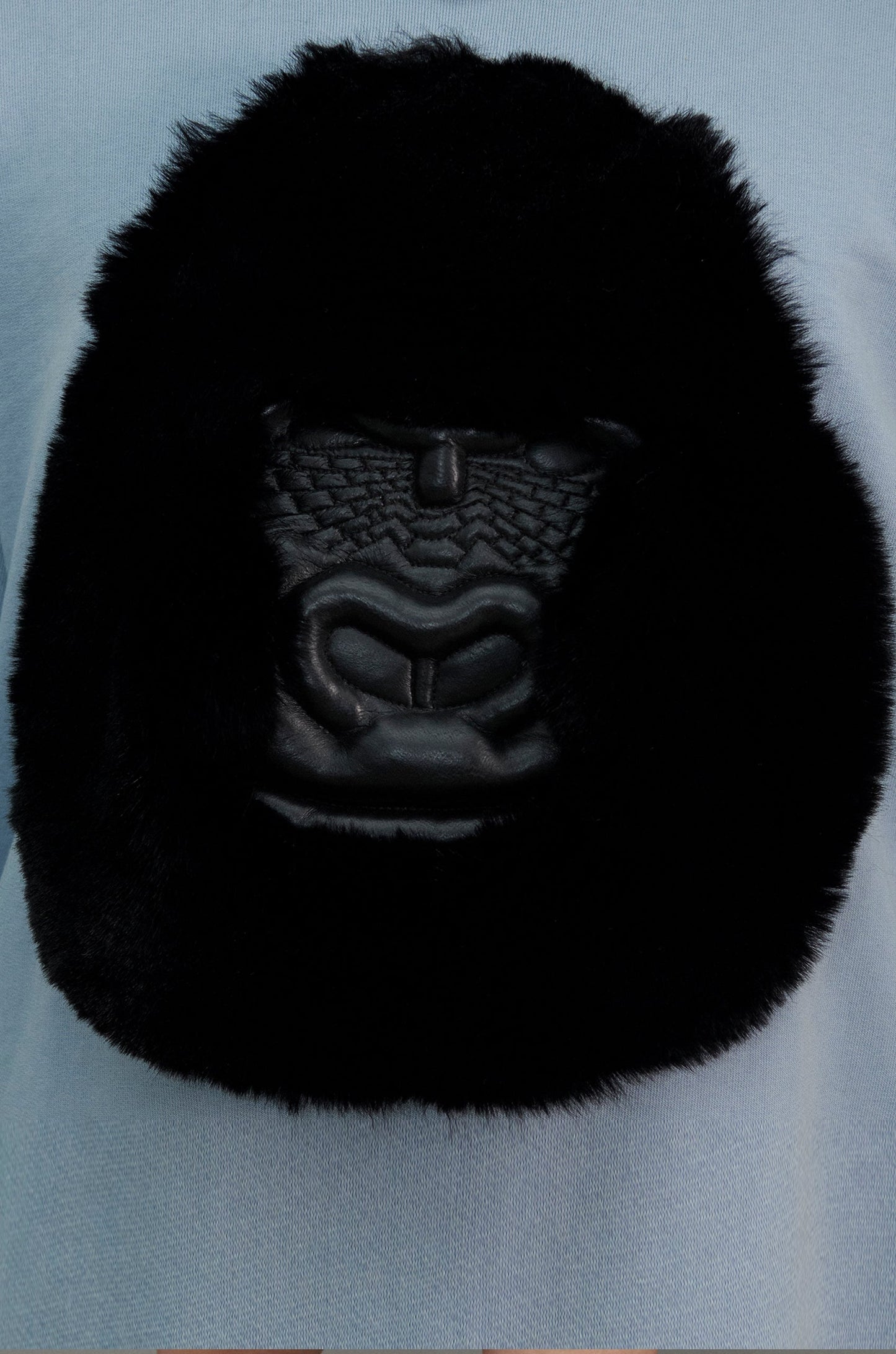 Huemn Classic Handmade Gorilla Sweatshirt (Powder Blue)