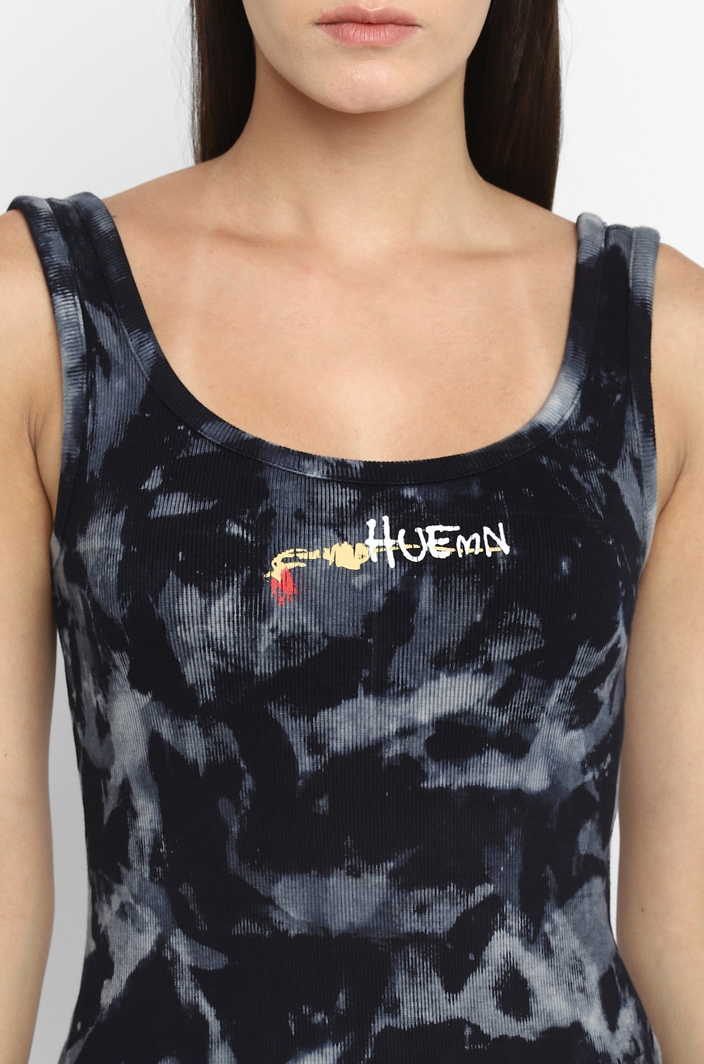 Cold Pressed Rose Bodycon Tie & Dye Dress