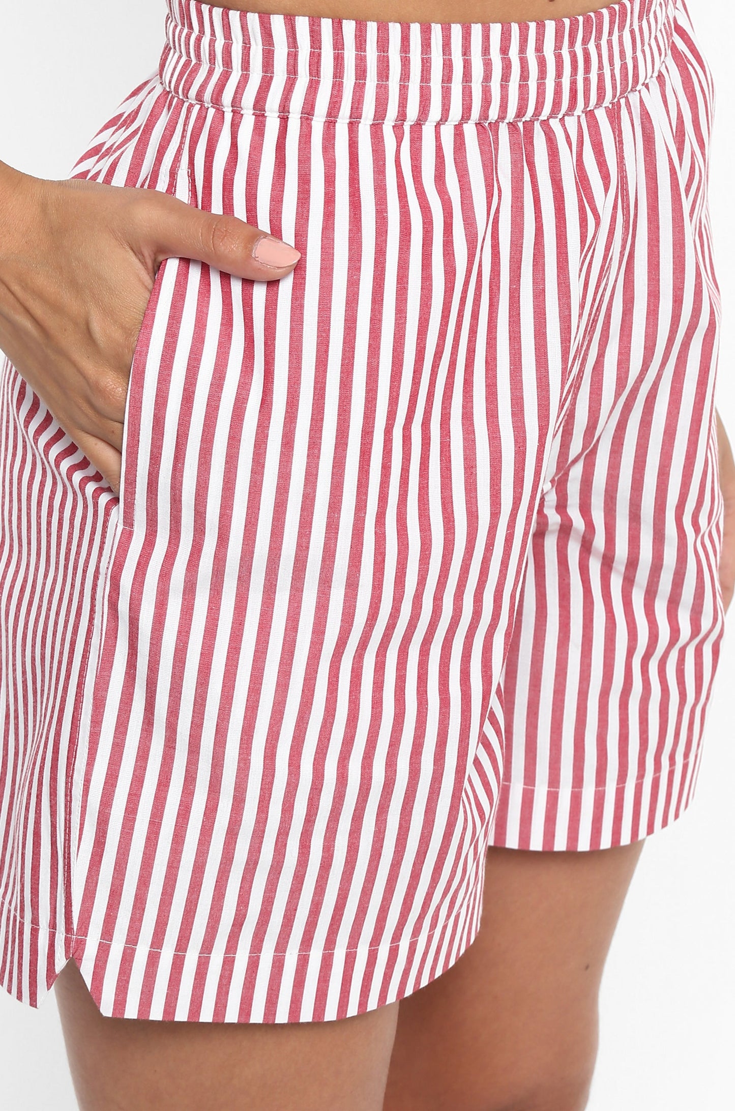 Huemn Gorilla Insignia Striped Shorts (Flamingo Pink)