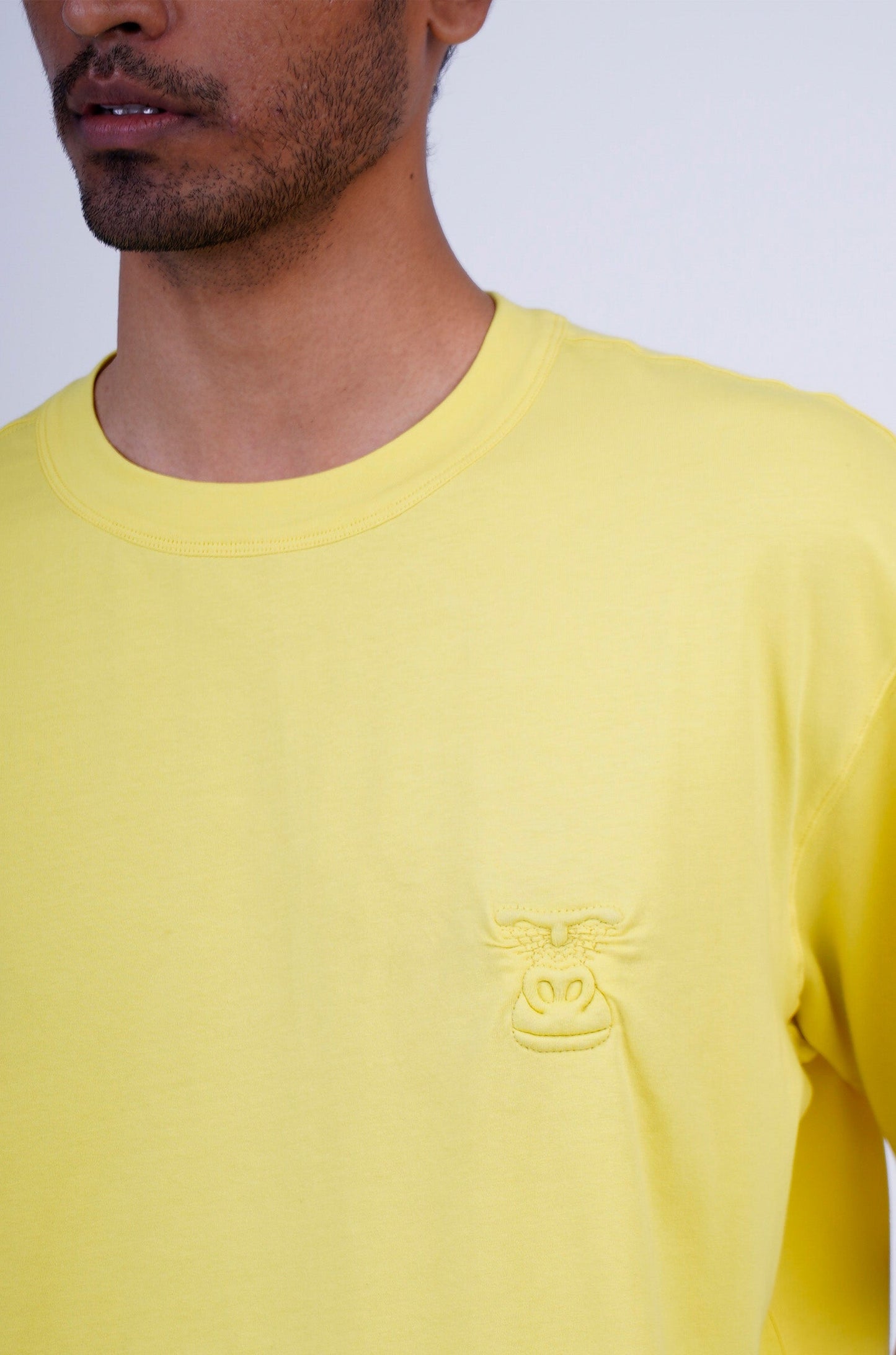 Huemn Evolution Gorilla Insignia T-Shirt (Lemon Yellow)