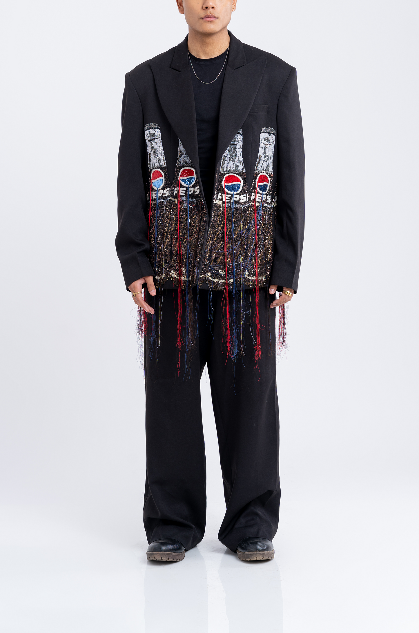 Handcrafted 'Pepsi' Blazer