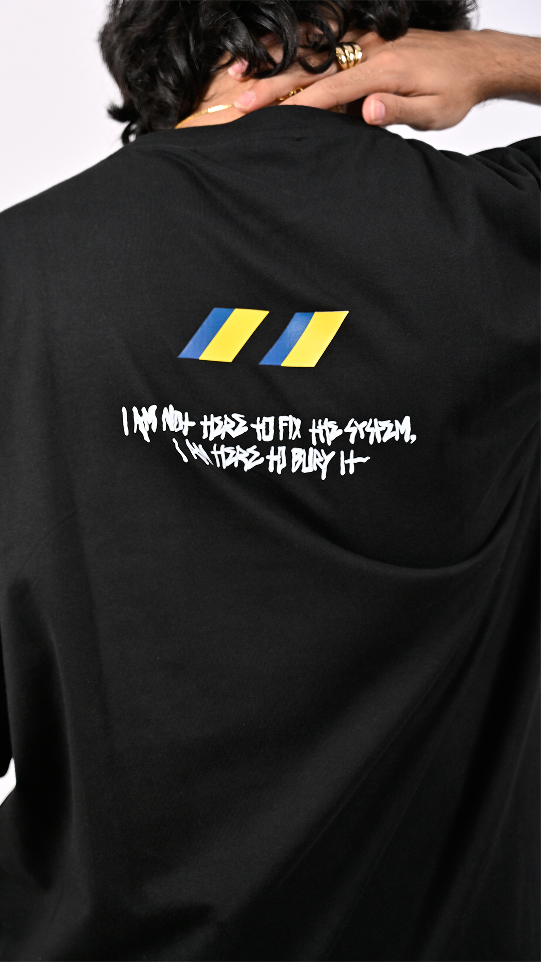 'On fire' T-shirt (Black)