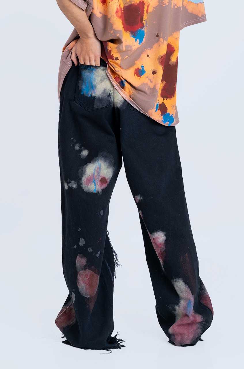 Huemn Blood Washed Keyhole Denim (Black)