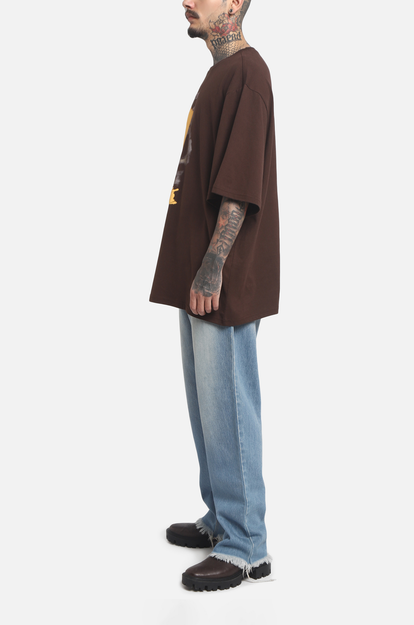 The HUEMN Skull T-shirt (Chocolate Brown) : Edition 2