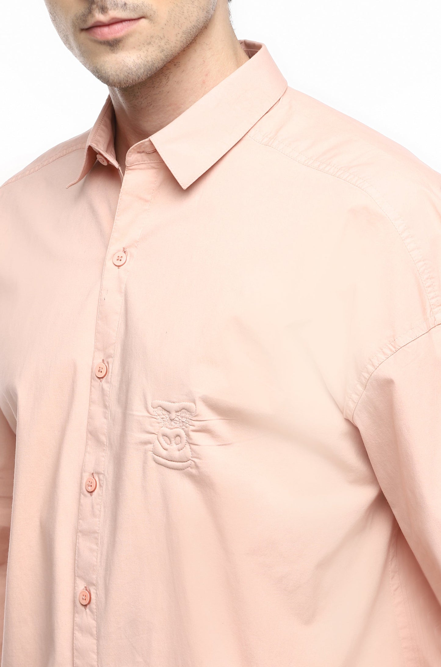 Huemn Gorilla Insignia Oversized Shirt (Blush)