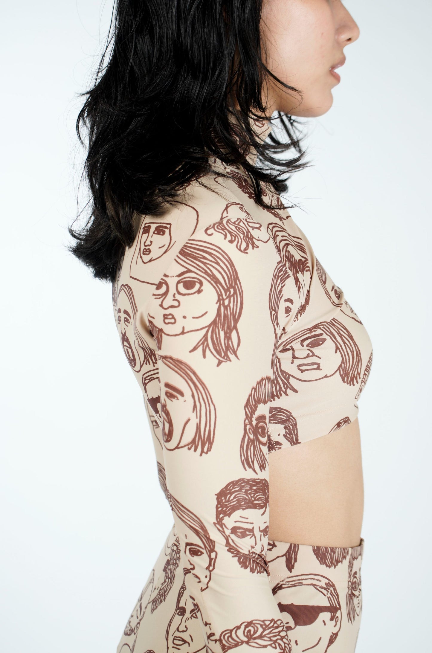 Second Skin Diversity Crop Top(Beige)