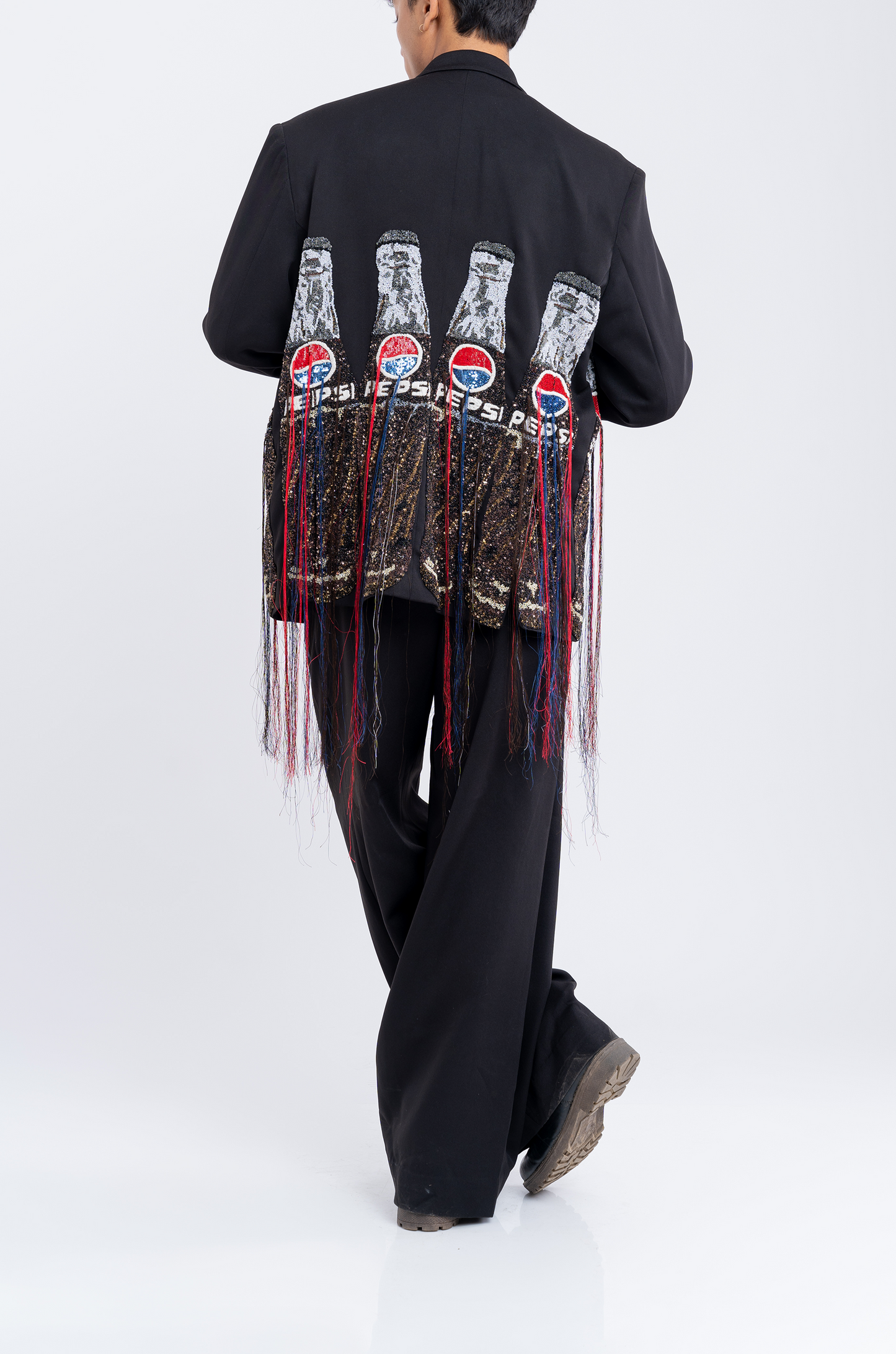 Handcrafted 'Pepsi' Blazer