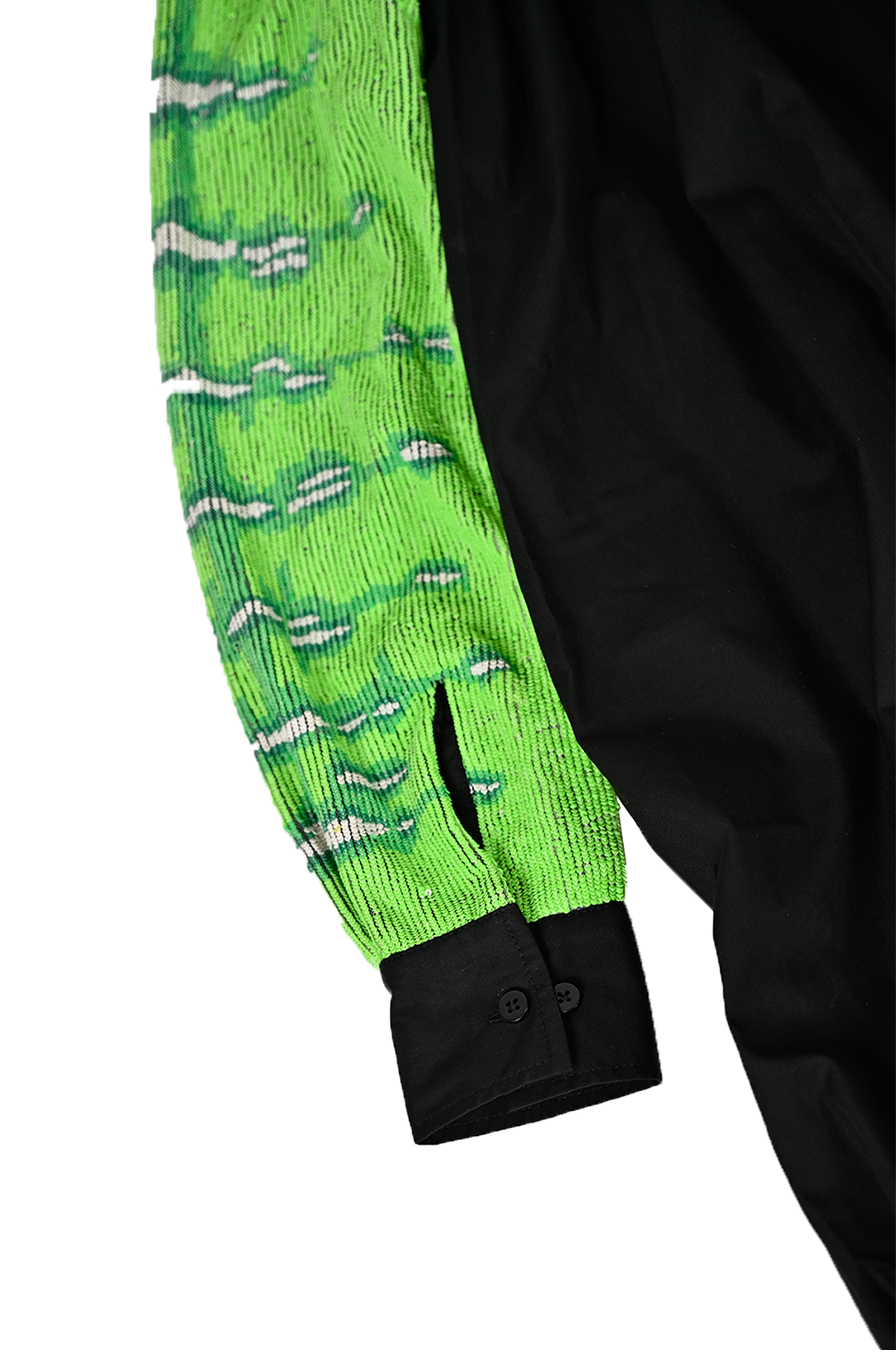 Hand embroidered 'Snake-Skin' poufy dress