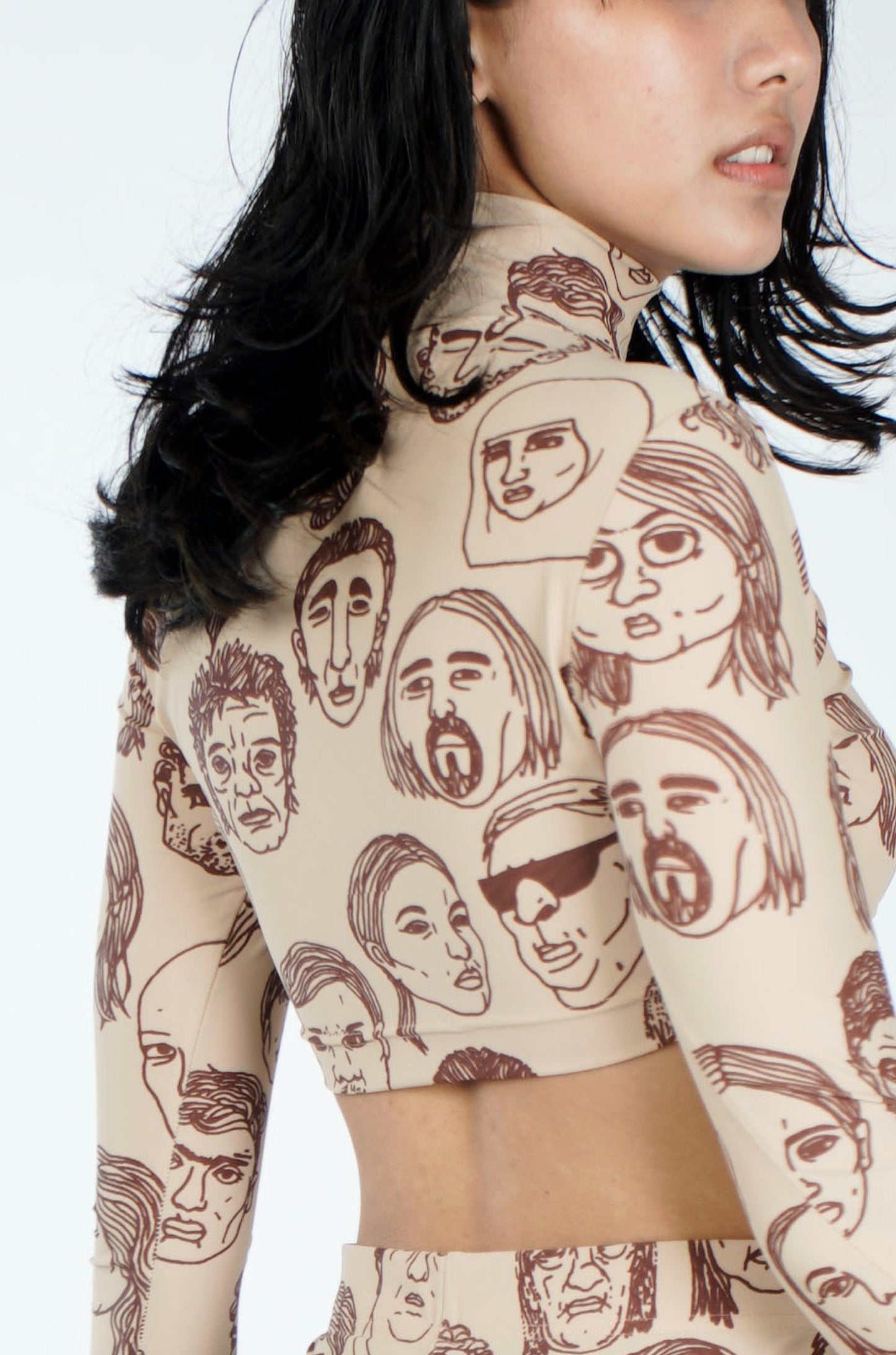 Second Skin Diversity Crop Top(Beige)