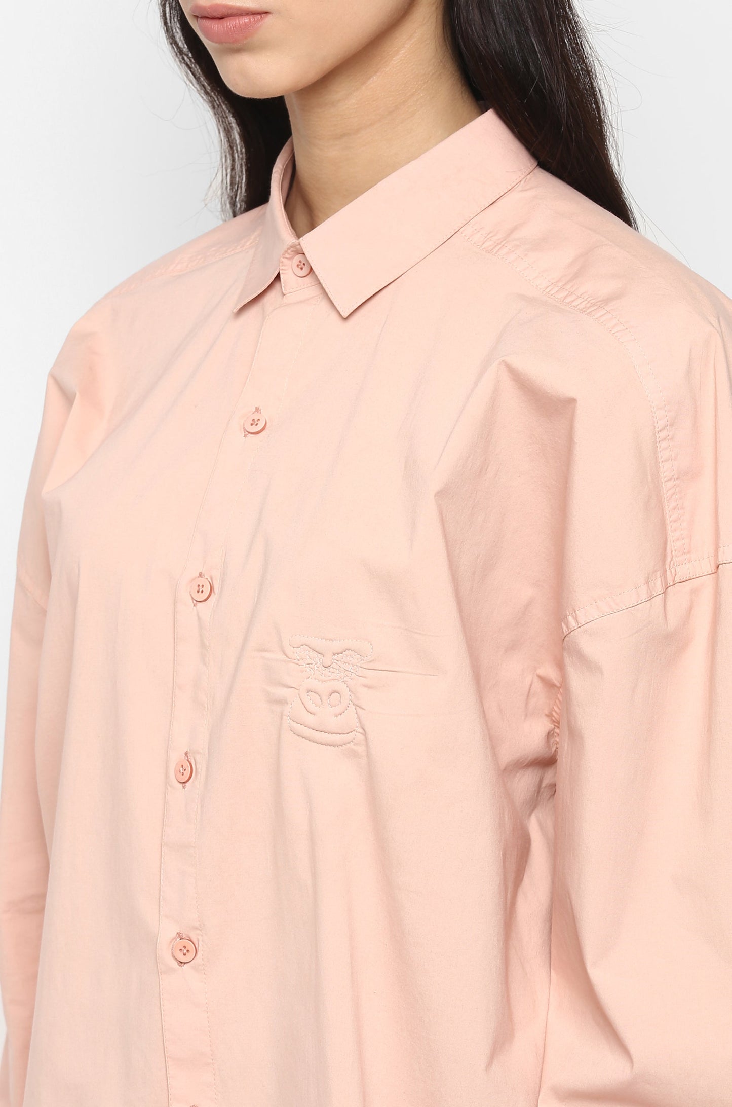 Huemn Gorilla Insignia Oversized Shirt (Blush)