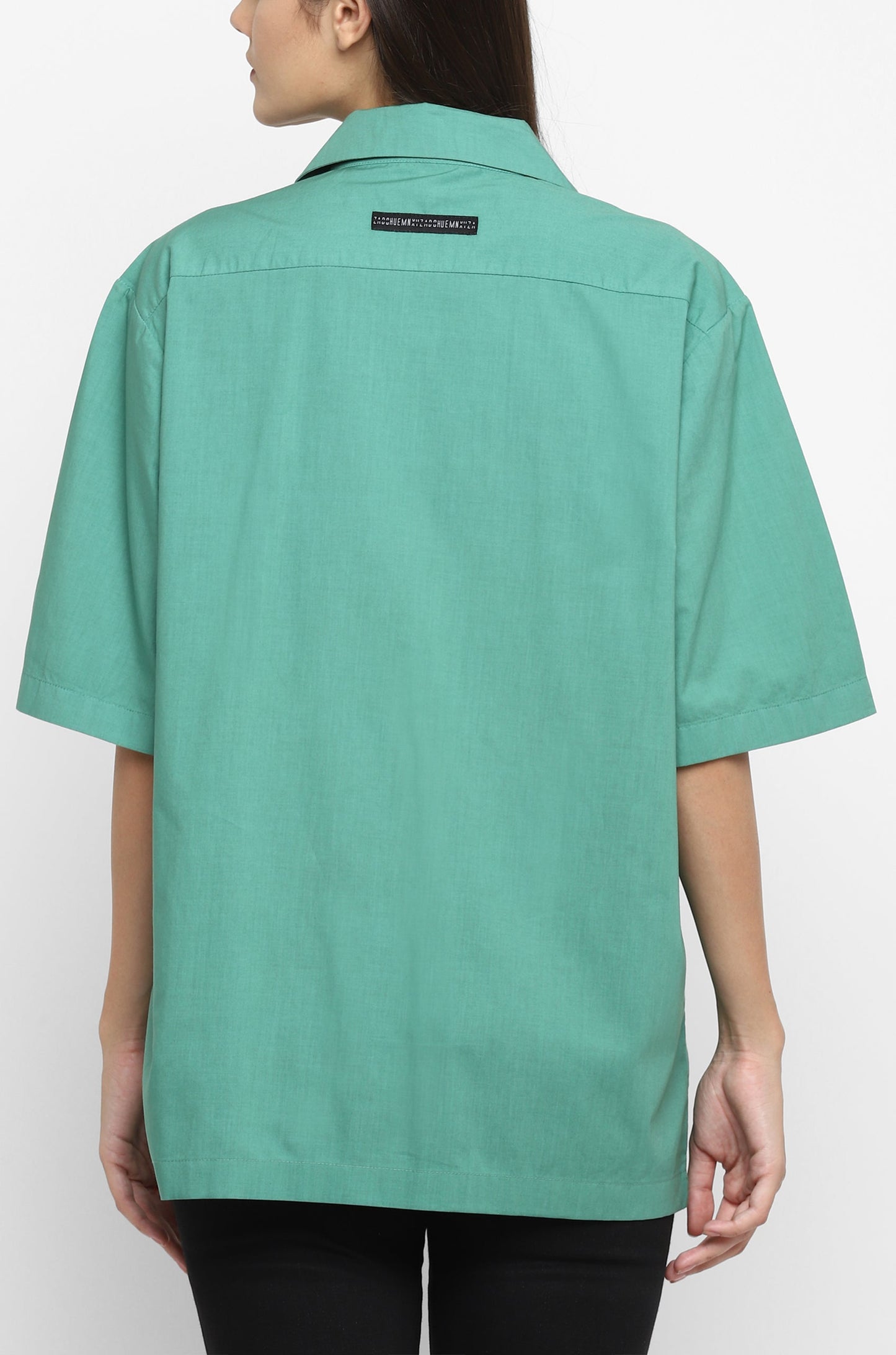 Handcrafted 'Basin' Safari Shirt (Green)