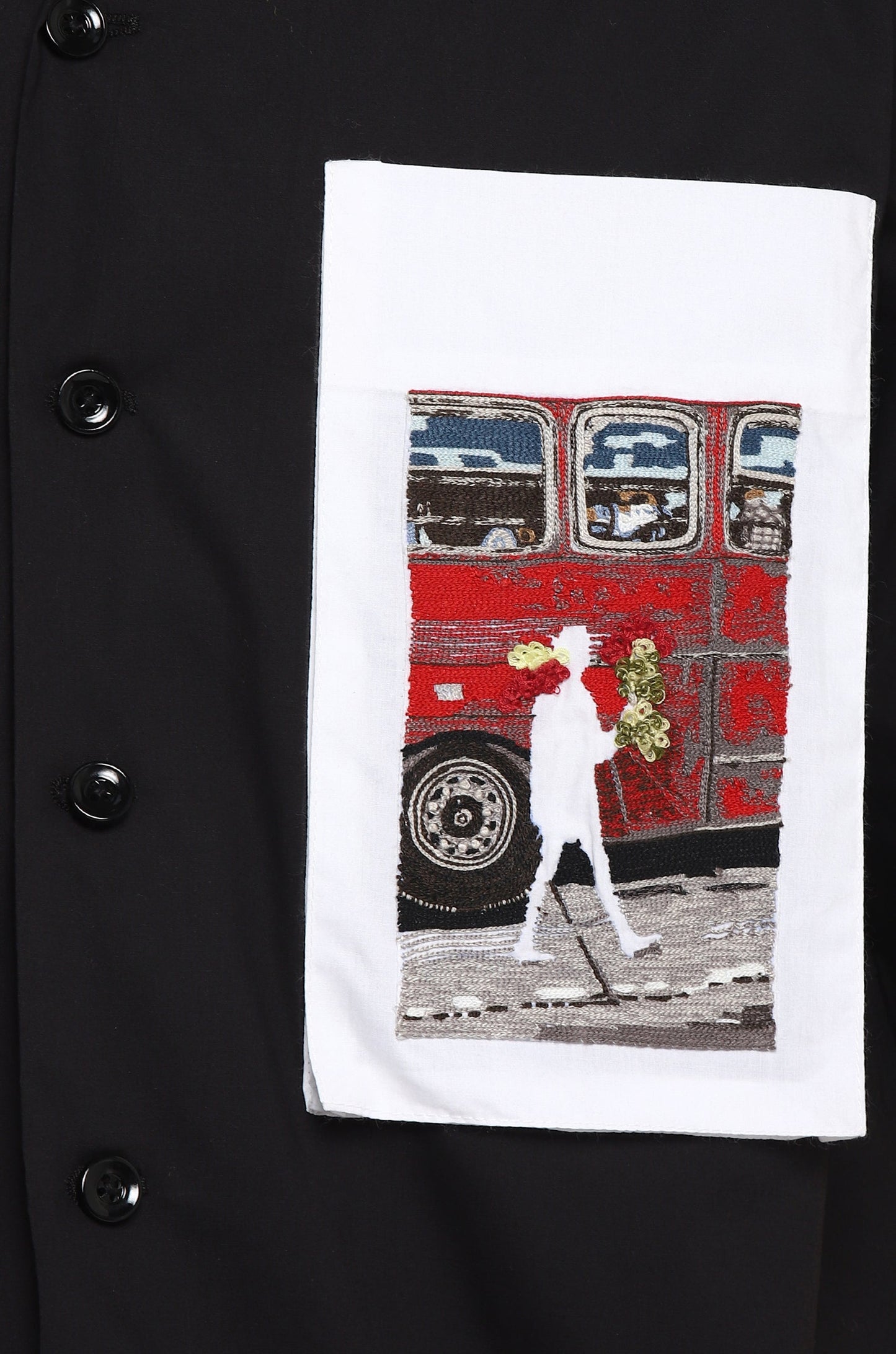 Handcrafted 'Missing Person' Safari Shirt (Black)