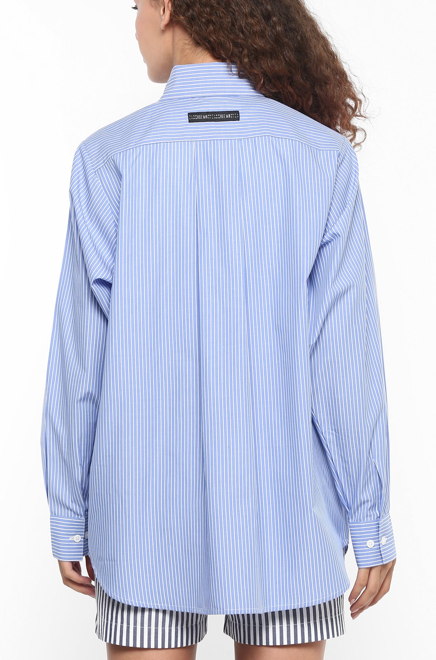 Huemn Gorilla Insignia Striped Shirt (Cornflower Blue)