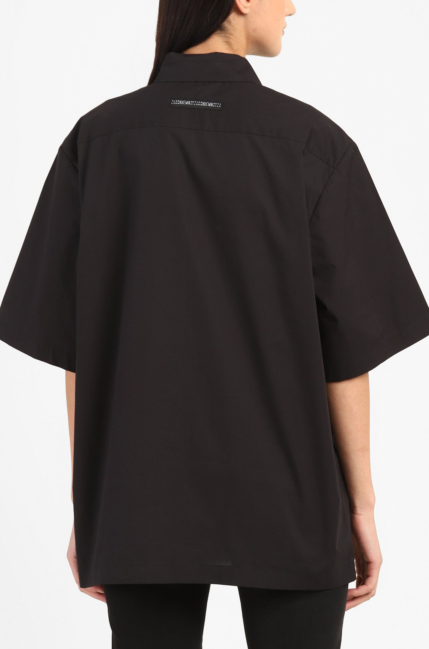 Handcrafted 'Missing Person' Safari Shirt (Black)