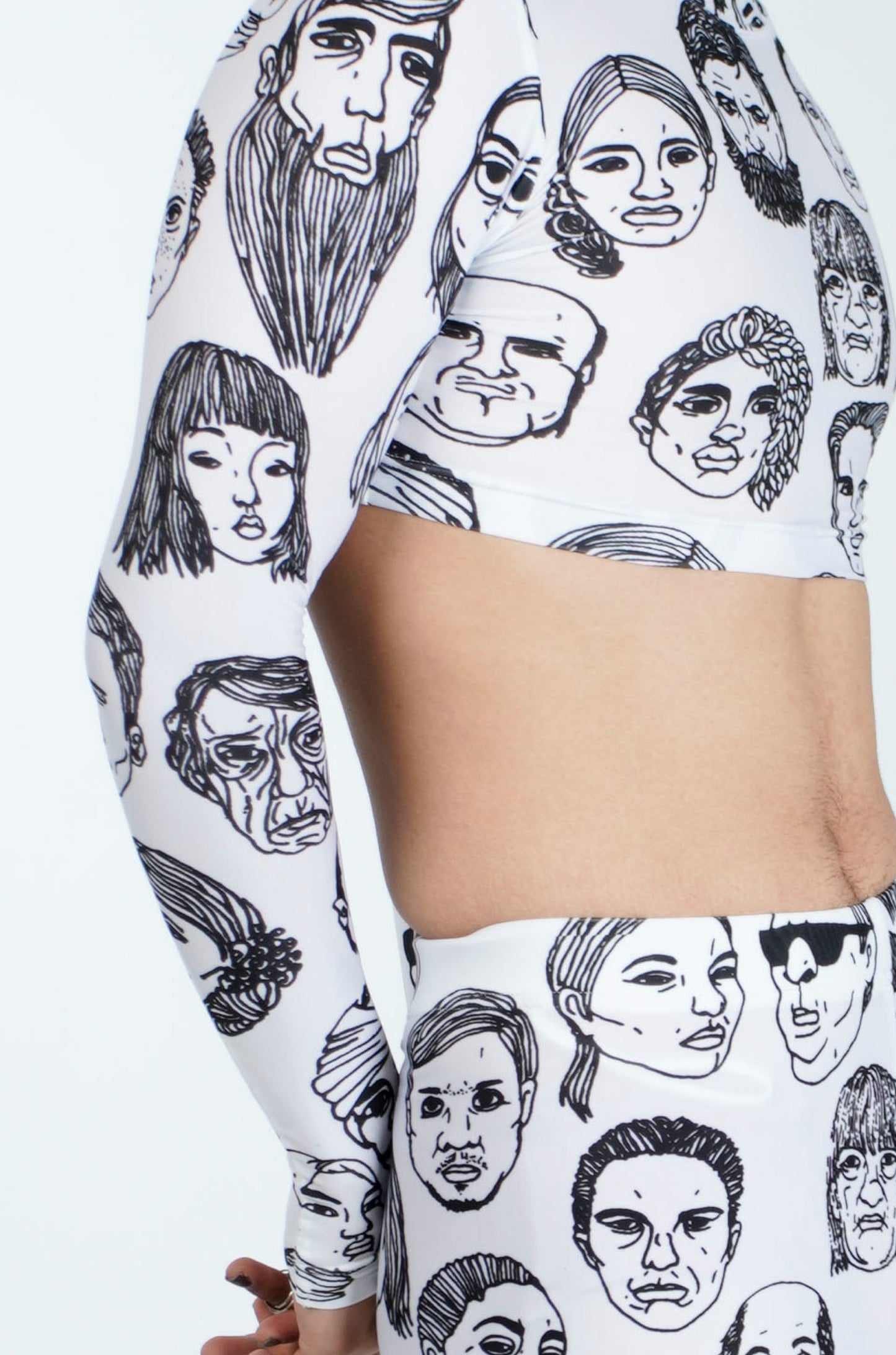 Second Skin Diversity Crop Top(White)