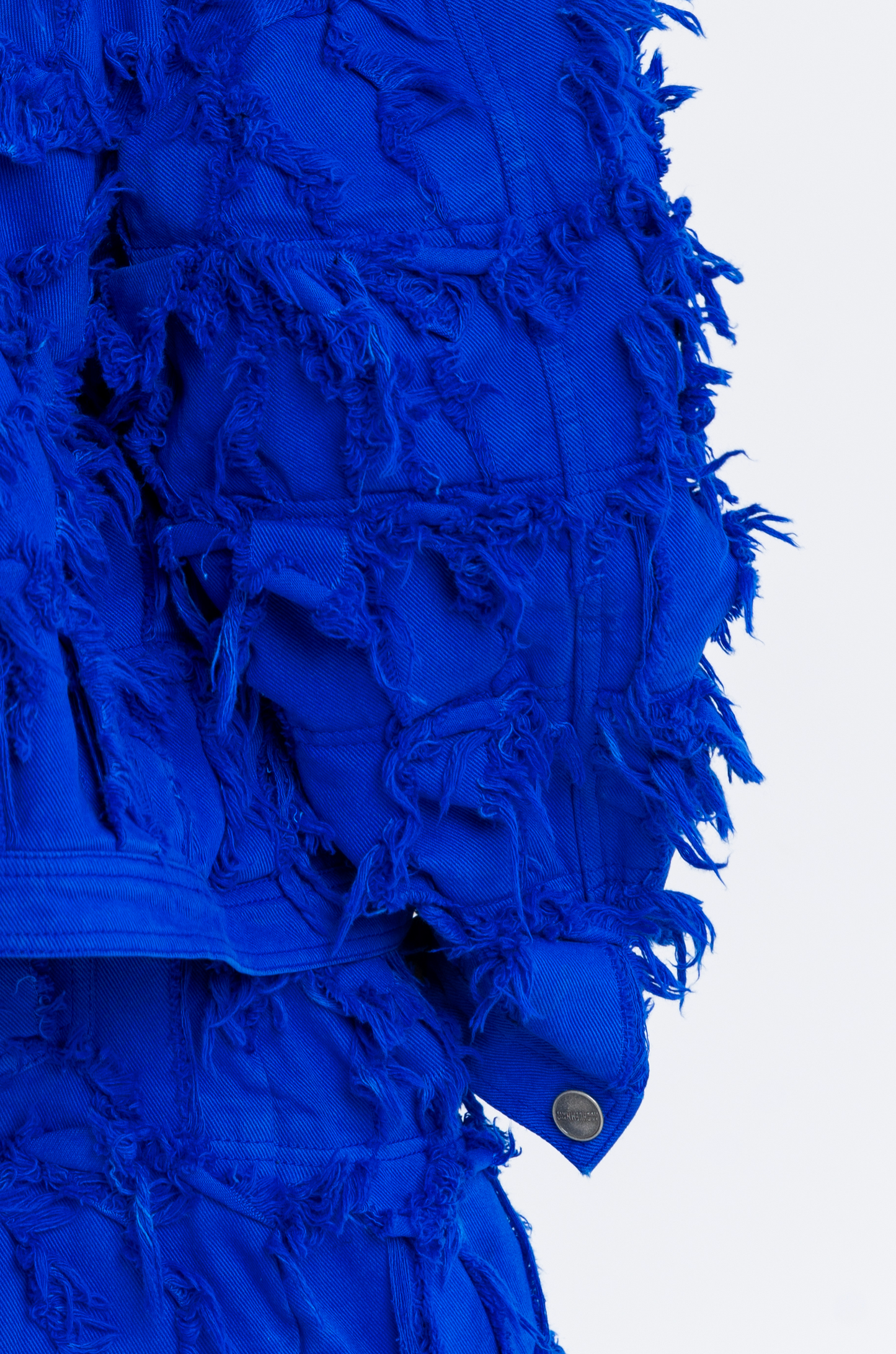 Handcrafted 1000 Panel Distressed Jacket (Blue)