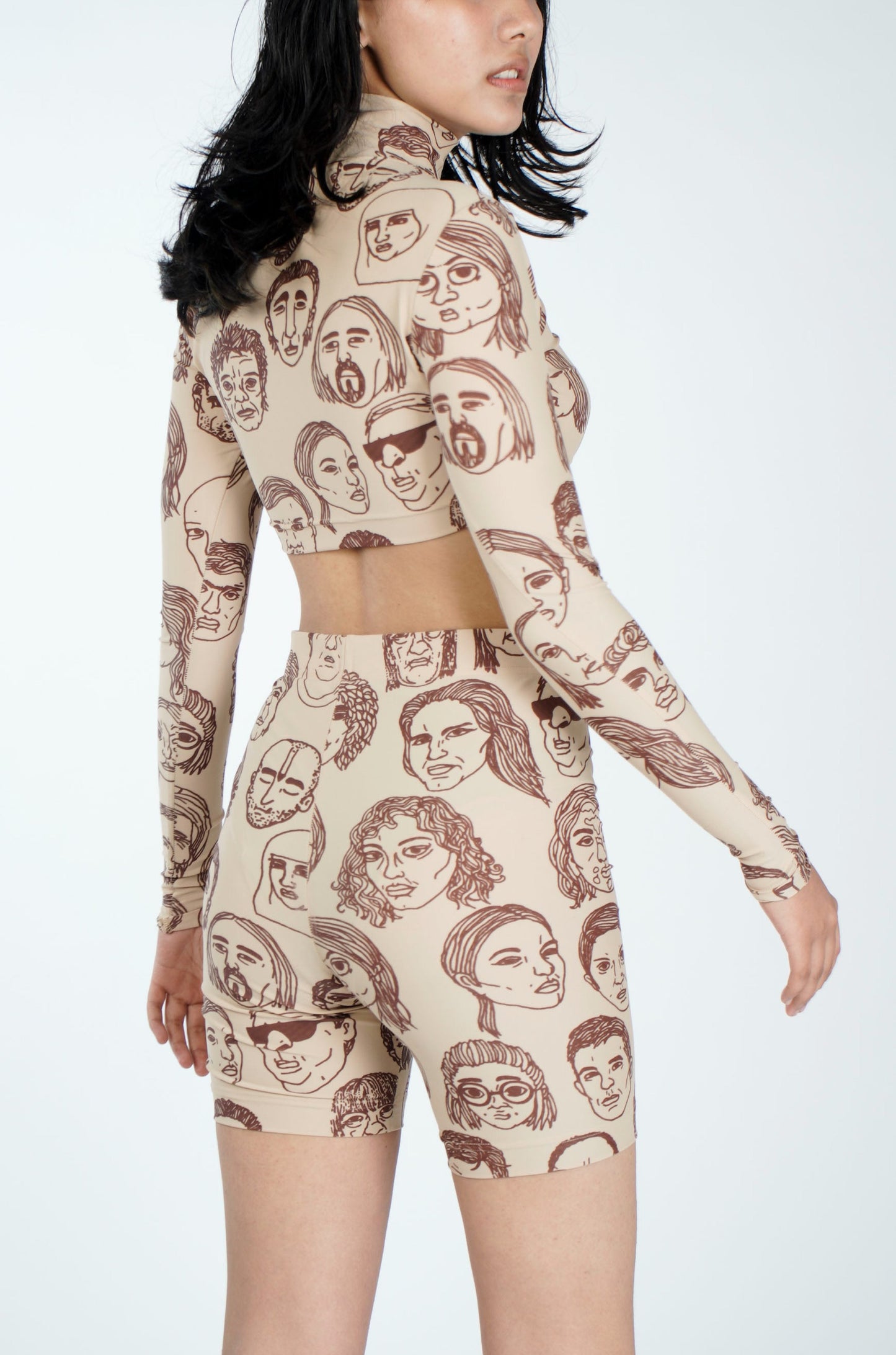 Second Skin Diversity Crop Top(Beige)