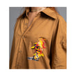 SuperHUEMN 'Sand' Handcrafted 'Burning Man'  Darwyn Shirt (Cinnamon Brown)