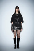 Crucivibe Leather Patch Oversized T-shirt