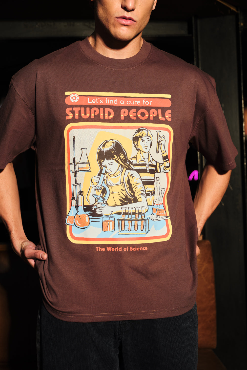 Cure for Stupidity Oversized T-shirt