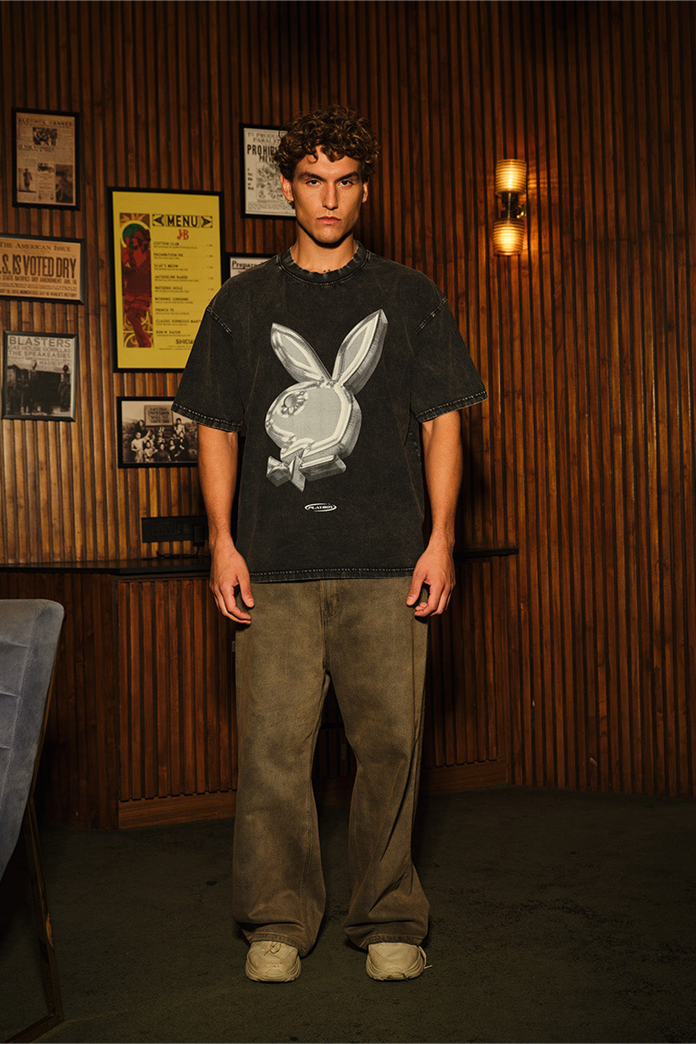 Metallic Rabbit Oversized T-shirt