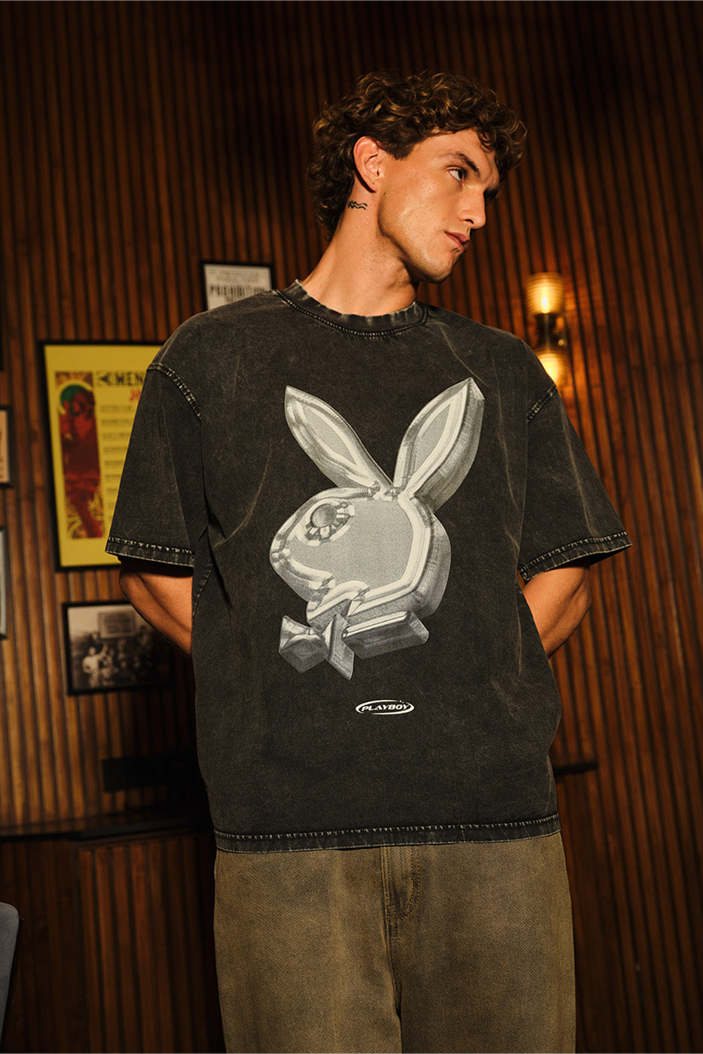Metallic Rabbit Oversized T-shirt