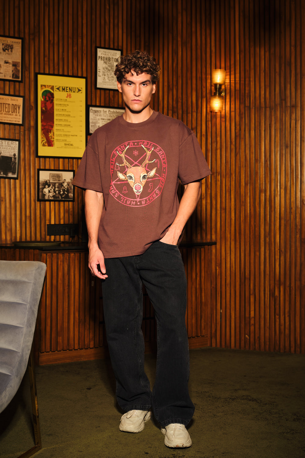 Hail Santa Oversized T-Shirt